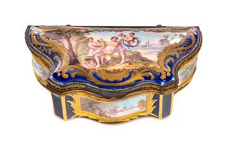 Artist Signed French-Sevres Porcelain Box