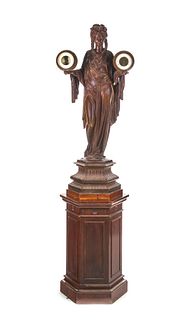 A Carrier Statue Clock and Barometer