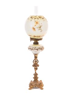 Miniature Victorian Banquet Angel Oil Lamp