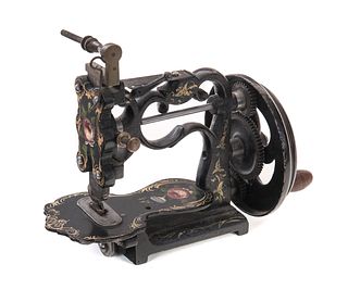 Victorian Hand Painted Childs Sewing Machine