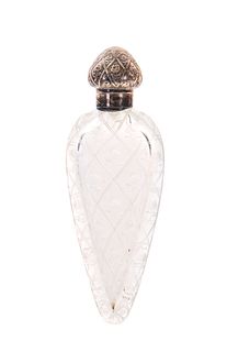 French Engraved Art Glass Perfume