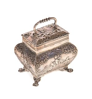 Hallmarked Silver Box With Cupids