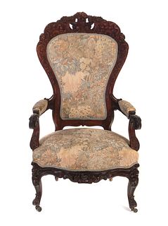 Ornate JH Belter Victorian Arm Chair