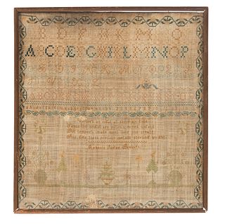 Early 1800's Needle Point Sampler
