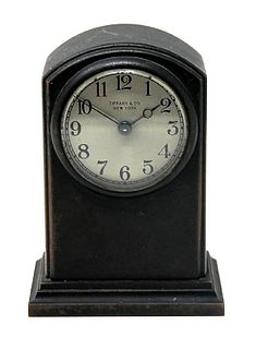 Tiffany Co. Bronze Clock