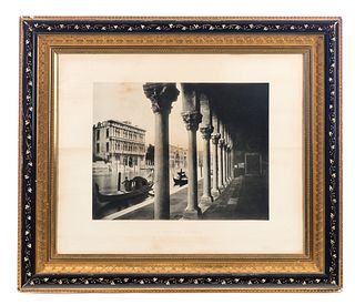 Victorian Photographic Print of a Venetian Portico