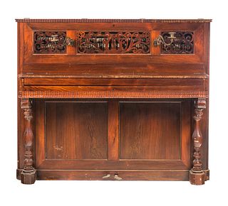 Walnut Victorian Piano