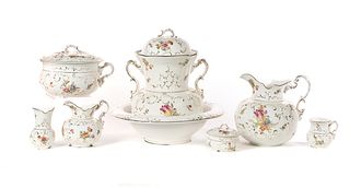 8 Piece Victorian Pitcher And Bowl Set