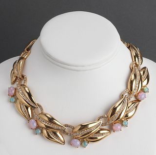 Givenchy Vintage Faux-Opals & Diamonds Necklace