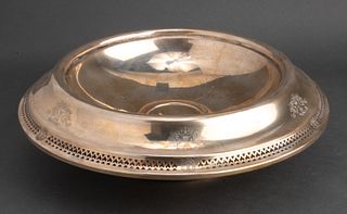 Otto Reichardt Pierced Sterling Silver Footed Bowl