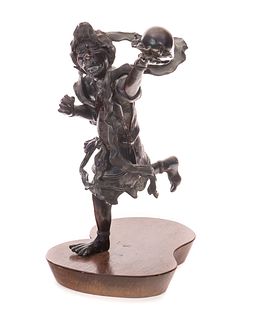 Oriental Bronze Guardian Sculpture
