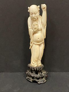 Chinese carved Ivory figure of an immortal