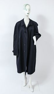 Burberry Navy Blue Trench Coat