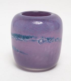Benny Motzfeldt Purple Art Glass Vase