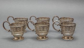Webster Co. Sterling Silver Demitasse Cups, 6