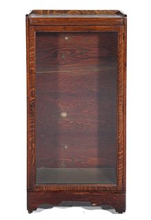 Mission Style Glass Front Display Case
