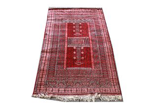 Afghan Or Persian Red Carpet 4' x 7' 1"