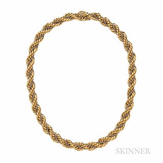 18kt Gold Rope Necklace