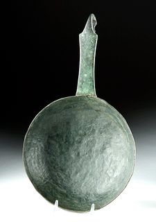 Roman Bronze Patera w/ Swan Handle