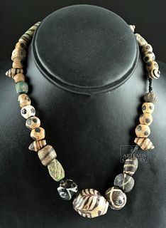 Phoenician Glass Bead Necklace