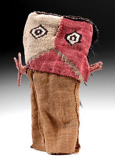 Chancay Polychrome Textile & Reed Doll