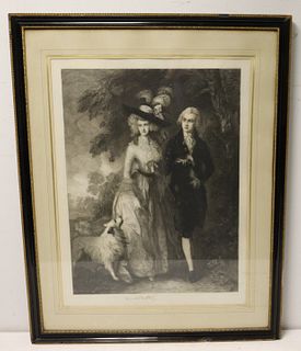 T.Gainsborough Scene Etched By Armand Mathey.