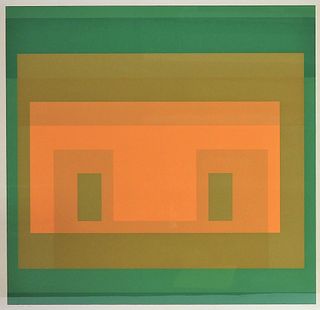 Josef Albers Geometric Color Field Lithograph