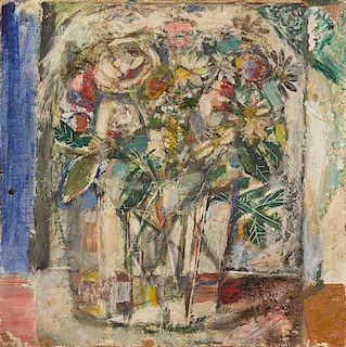 Artist Unknown, (20th century), Cubist Floral Still Life