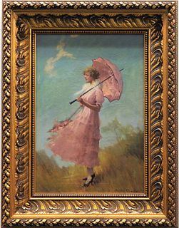 Mildred Chandler Portrait Painting of a Young Girl