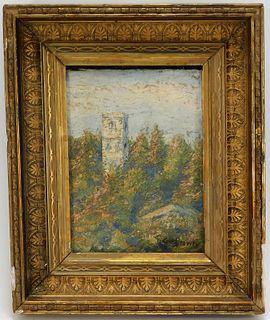 19C. G. H. Brown Impressionist Landscape Painting