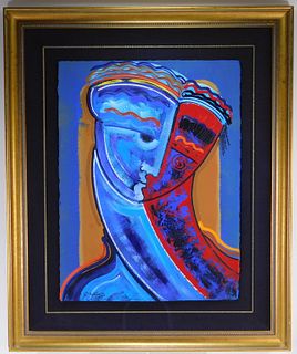 Gaylord Soli Modern Abstract Portrait Painting