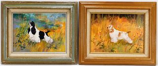 2 Howard Connelly Springer Spaniel O/B Paintings