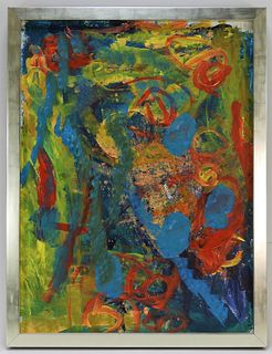 American Abstract Expressionist Vibrant Painting