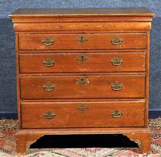 19C American Country Chippendale Chest of Drawers