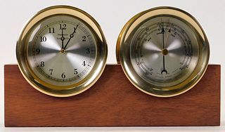 Tiffany and Co. Portfolio Clock and Barometer Set