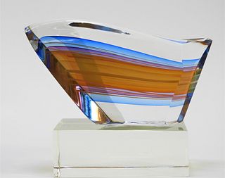 Harvey Littleton Studio Art Glass Sculpture