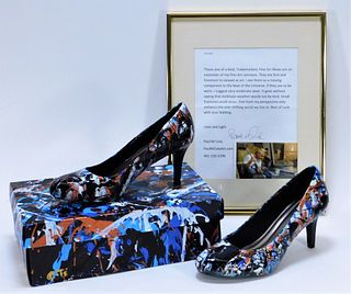 Paul M. Cote Modern Abstract Expressionist Shoes