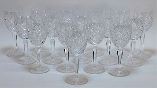 16PC Waterford Cut Crystal Wine Glasses