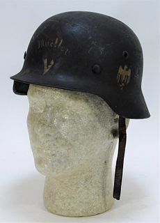 Pre-War M35 Nazi OBST Battalion German Helmet