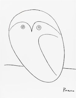 * After Pablo Picasso, (Spanish, 1881-1973), Owl