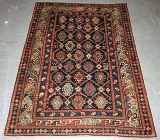 Antique Caucasian Tribal Oriental Carpet Rug