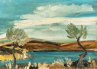 Artist Unknown, (19th century), Landscape with Olive Trees