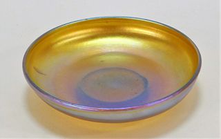 Tiffany Studios Favrile Art Glass Saucer Plate