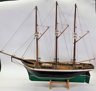 Maritime Three Mast Colonial Sailing Ship Model