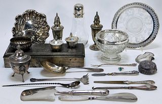 23PC Sterling Silver Flatware and Accessory Group