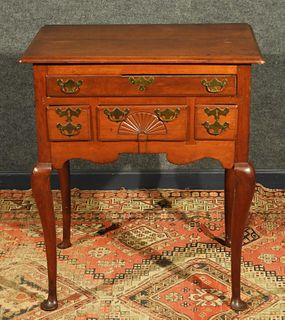 18C New England Cherry Low Boy Dressing Table