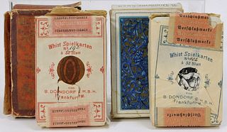 B. Dondorf No.192 and 402 Whist Playing Card Decks