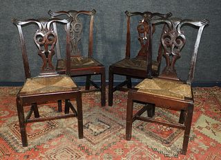 4 Centennial Rhode Island Chippendale Side Chairs