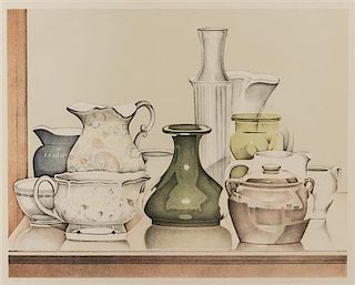 Laura Shecter, (American, b. 1944), Porcelain and Glass, 1982