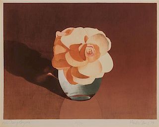 Mark Adams, (American, 1925-2006), Pale Orange Begonias, 1979